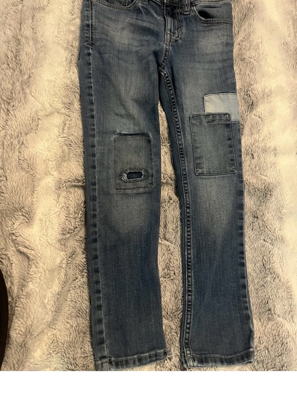 Cat & Jack Blue Kids Patch Detail Jeans